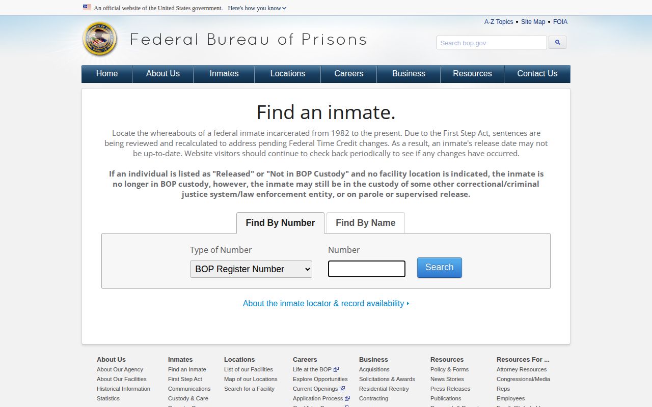 FCI Englewood federal inmate release search through BOP locator