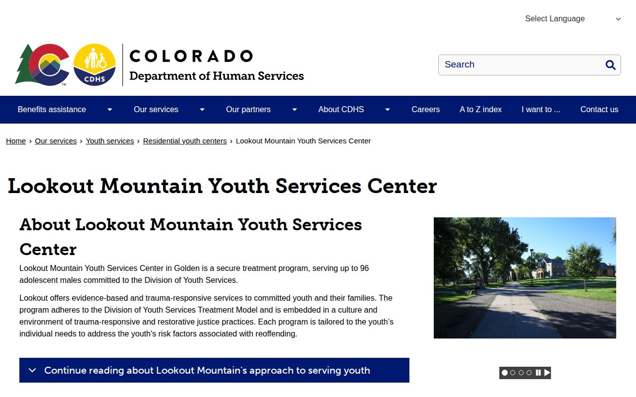 Lookout Mountain Youth Services Center restricted youth release records in Jefferson County